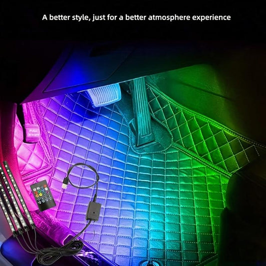 250-LED RGB Underglow Kit: 16M Colors, 9 FX Modes, IP67 Waterproof, App/Remote Control for Cars/Trucks/Suvs/Motorcycles