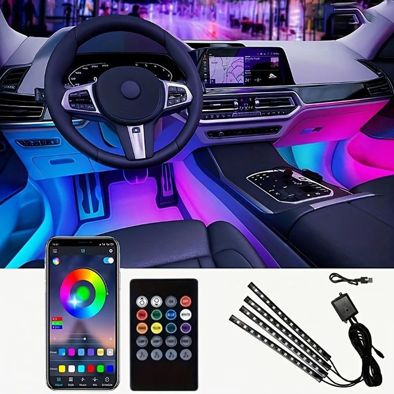 250-LED RGB Underglow Kit: 16M Colors, 9 FX Modes, IP67 Waterproof, App/Remote Control for Cars/Trucks/Suvs/Motorcycles