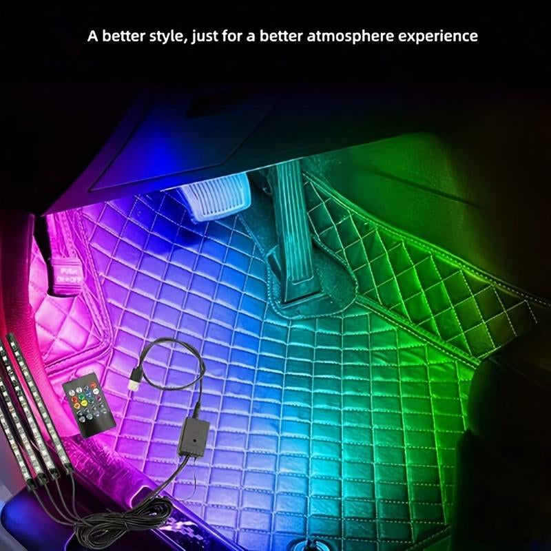 250-LED RGB Underglow Kit: 16M Colors, 9 FX Modes, IP67 Waterproof, App/Remote Control for Cars/Trucks/Suvs/Motorcycles