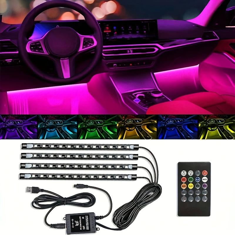 250-LED RGB Underglow Kit: 16M Colors, 9 FX Modes, IP67 Waterproof, App/Remote Control for Cars/Trucks/Suvs/Motorcycles